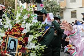 مراسم تشییع و تدفین شهیده «فاطمه اسدی» در سنندج