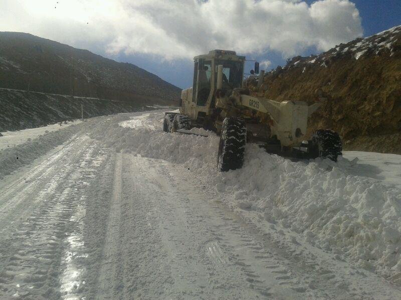 بارش یک متری برف در گردنه ها و مناطق کوهستانی کردستان
