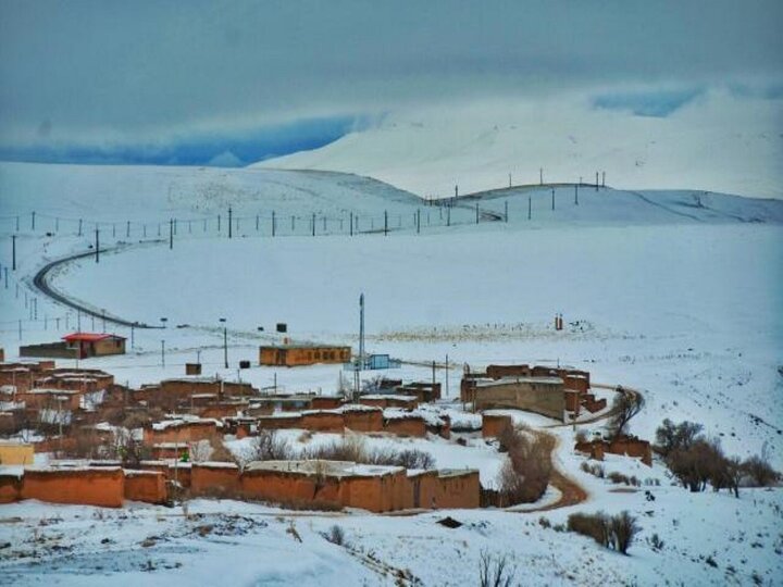 زمستان در روستای میدان مظفرخان بیجار