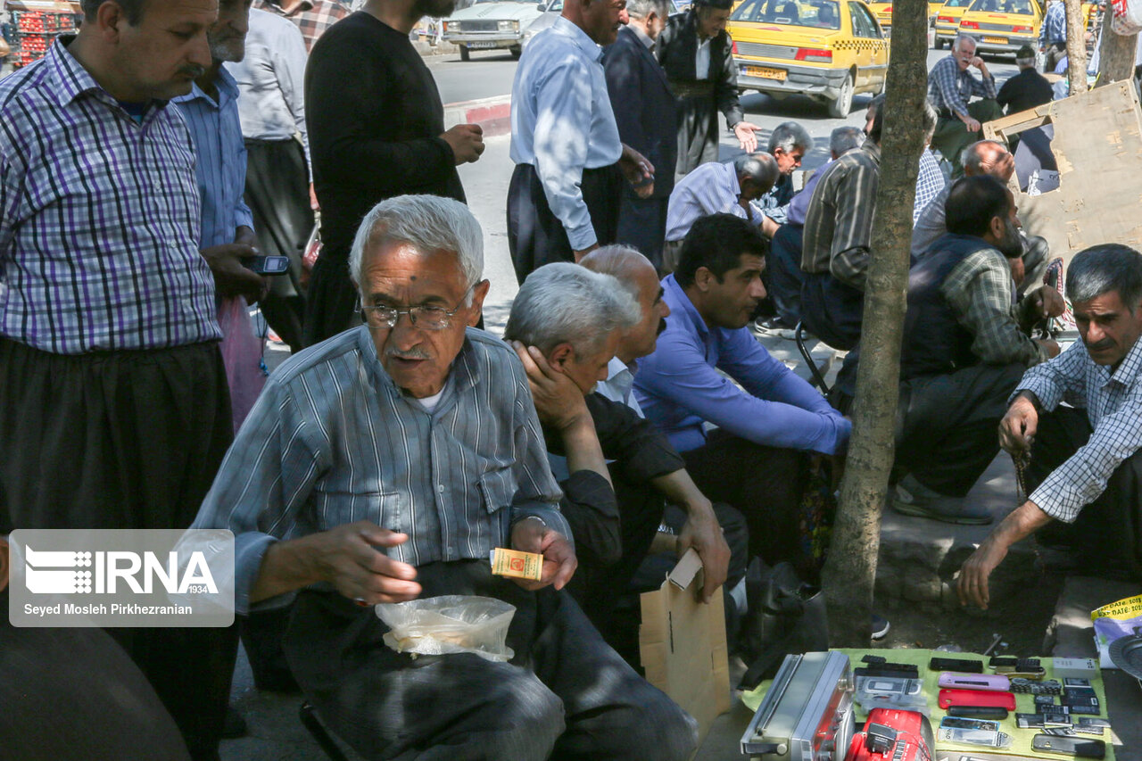 خیابان انقلاب سنندج قبل از شیوع کرونا و بعد از آن