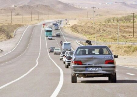 تردد روزانه خودرو در جاده‌های کردستان ۹۵ درصد افزایش یافت