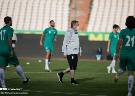 تمرین تیم ملی فوتبال ایران