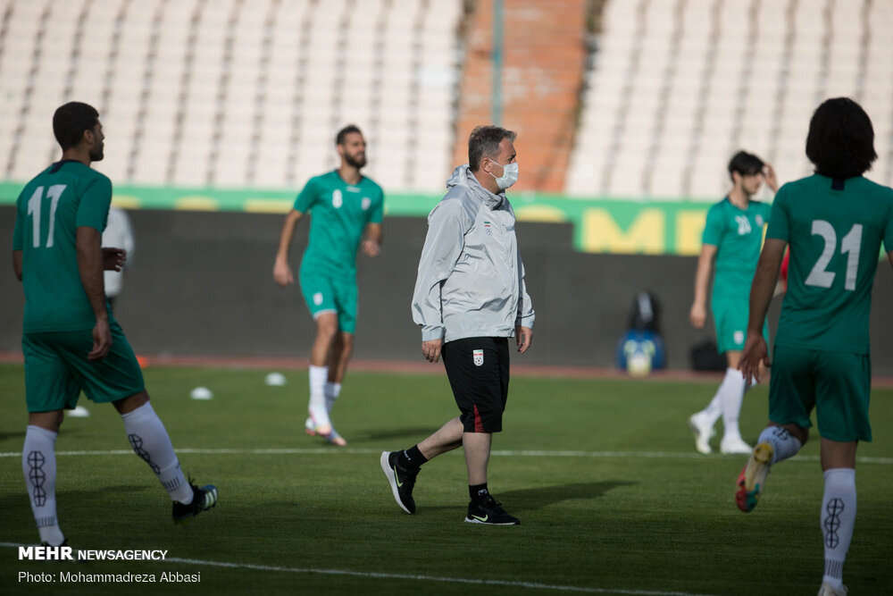 تمرین تیم ملی فوتبال ایران