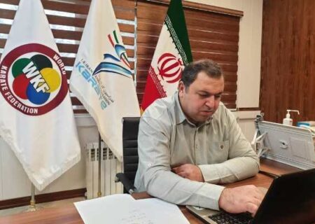 حضور طباطبایی در جلسه آنلاین با رئیس فدراسیون جهانی کاراته