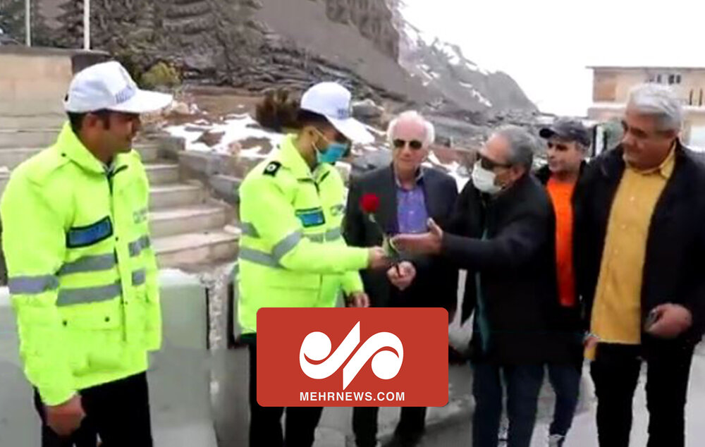 تقدیر بازیگران از نیروهای پلیس راهور ناجا