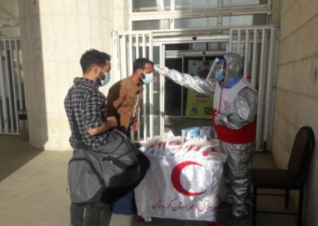غربالگری ۱۸۰۰ مسافر در مرز باشماق مریوان
