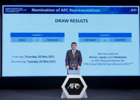 قرعه کشی فوتسال انتخابی جام جهانی در AFC برگزار شد