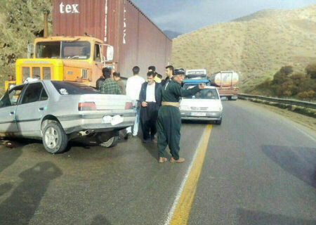 اصلاح پیچ حادثه‌خیز قلعه‌جی در جاده مریوان – سروآباد آغاز شد