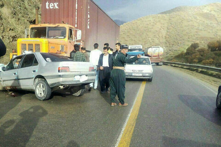 اصلاح پیچ حادثه‌خیز قلعه‌جی در جاده مریوان – سروآباد آغاز شد