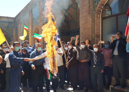 مردم سنندج جنایات رژیم صهیونیستی را محکوم کردند