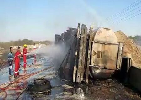 امسال ۱۳ تانکر حامل موادسوختی در کردستان واژگون شد