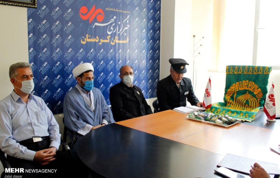 میزبانی خبرگزاری مهر از بیرق متبرک رضوی