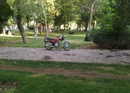 جولان موتورسواران در پارک‌های سقز