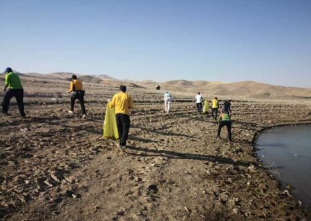 حاشیه سد قشلاق سنندج پاکسازی شد