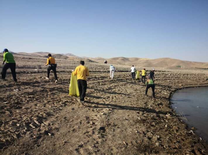 حاشیه سد قشلاق سنندج پاکسازی شد