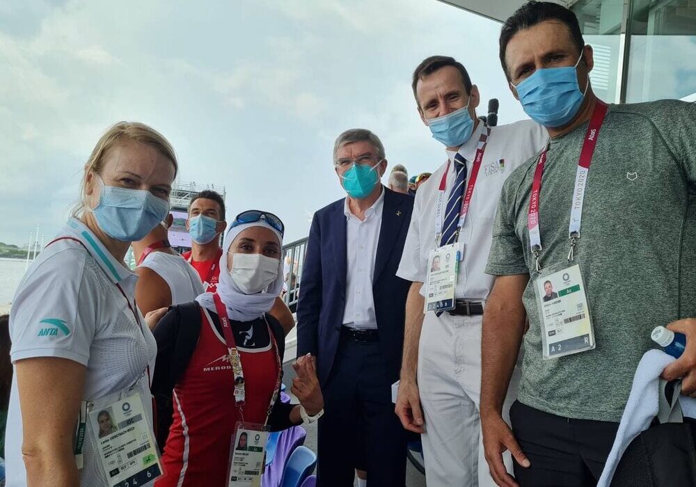 هدیه «توماس باخ» به دختر قایقران ایران/ تمجید از عملکرد ملایی