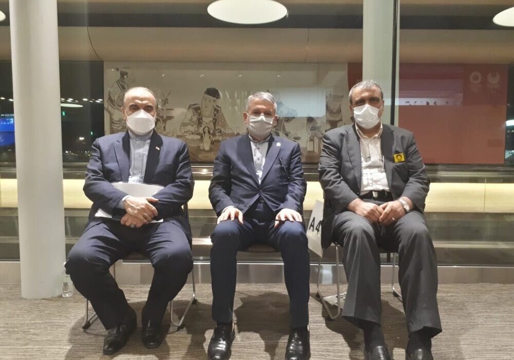 وزیر ورزش و رئیس کمیته ملی المپیک وارد توکیو شدند