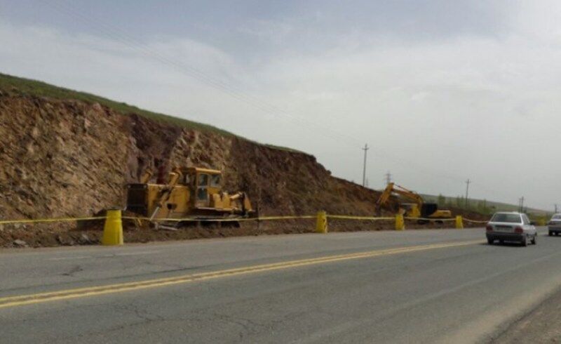 پروژه چهارخطه گردنه صلوات آباد سنندج ۸۵درصد پیشرفت دارد