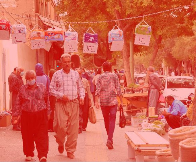 چهار شهر کردستان رنگ قرمز کرونا به خود گرفت