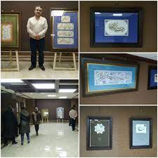 نمایشگاه آثار خوشنویسی هنرمند سقزی دایر شد