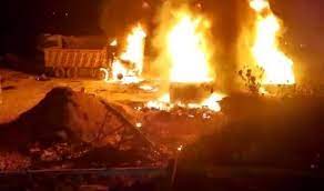 جزئیات حادثه واژگونی تانکر حامل سوخت در سنندج