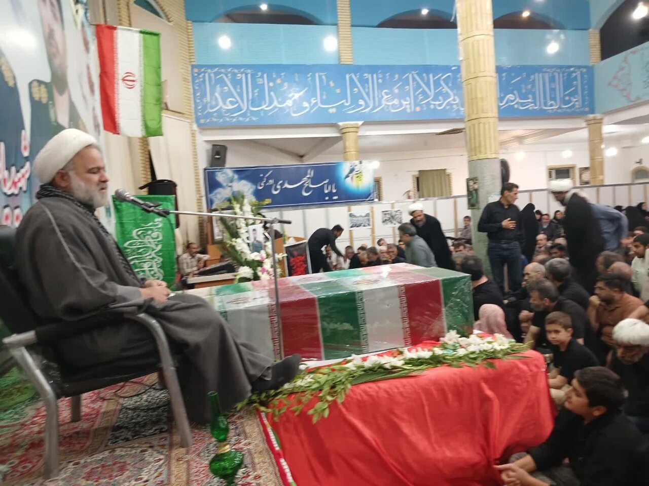 آئین وداع با دو نفر از شهدای وطن در بیجار برگزار شد
