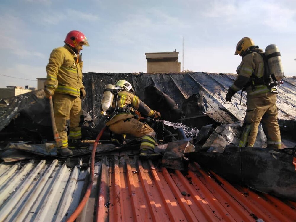 آتش سوزی در بازار تهران/ حادثه مصدوم نداشت