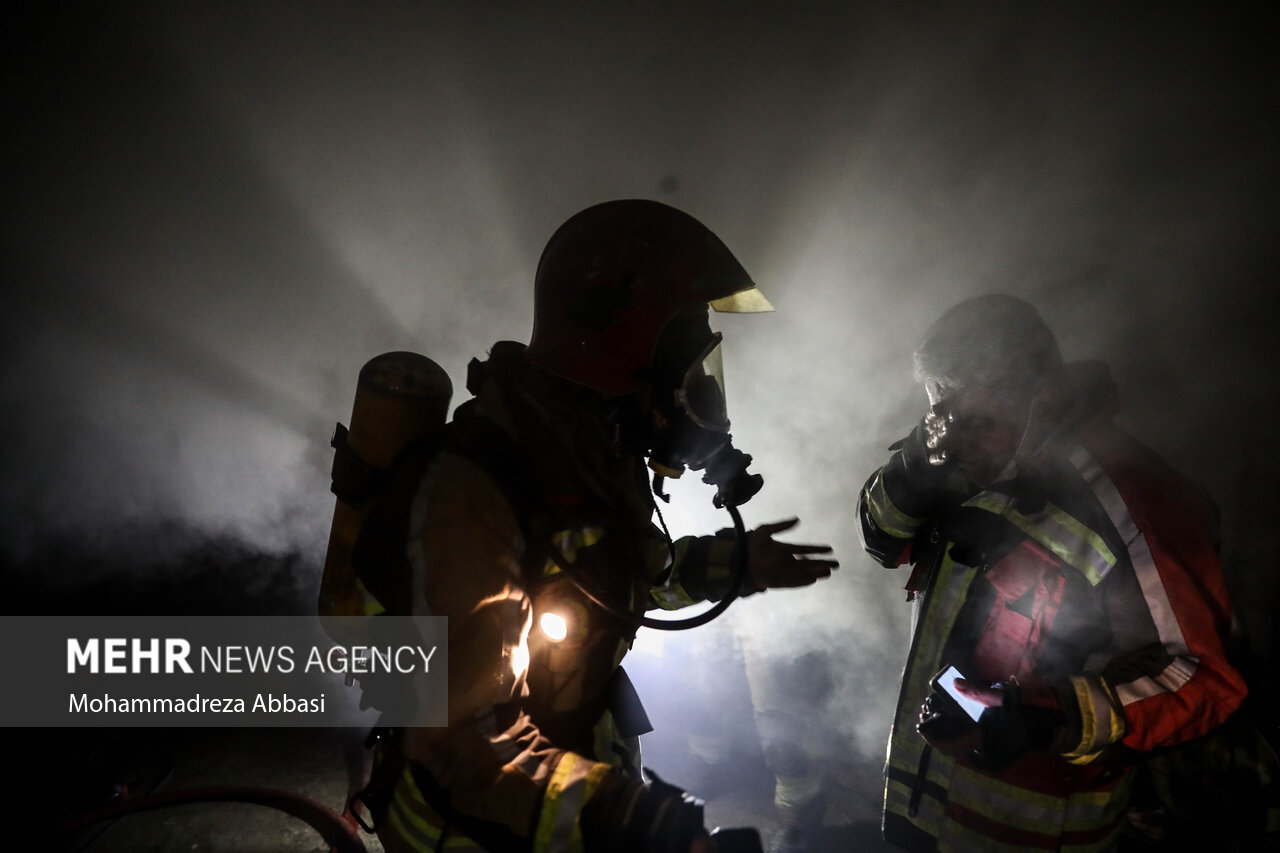 آتش سوزی در خیابان بهار تهران-۱