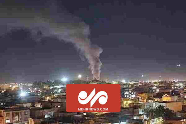 آتش‌سوزی در بازارچه امین‌ نقده بر اثر انفجار کپسول‌گاز