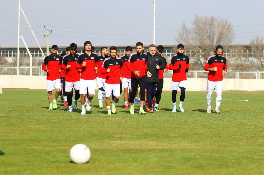 آخرین تمرین تراکتور قبل از بازی با نساجی