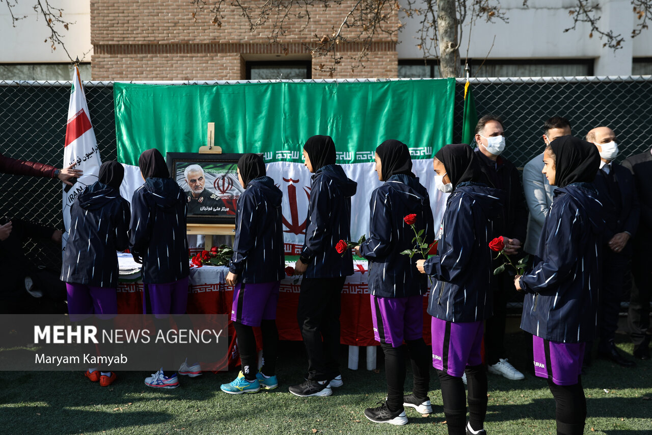 آخرین تمرین تیم ملی فوتبال بانوان