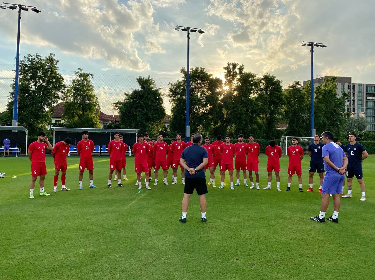 آخرین تمرین تیم نوجوانان پیش از بازی با ژاپن برگزارشد