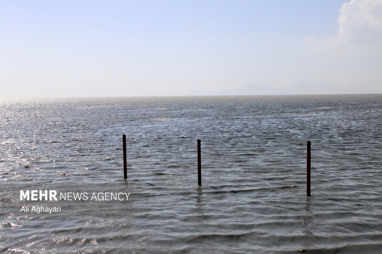 آخرین وضعیت دریاچه ارومیه در پی بارش‌های زمستانی