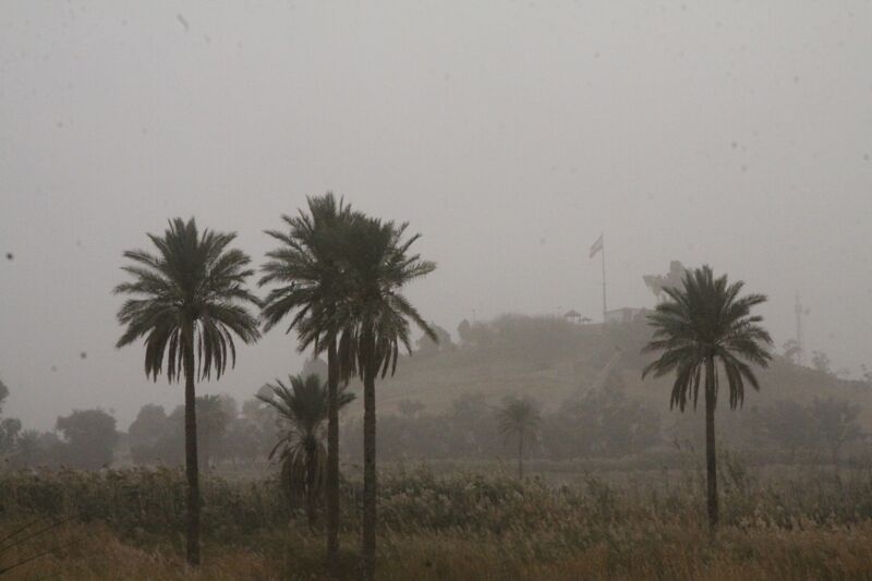 آسمان قصرشیرین غبارآلود شد 