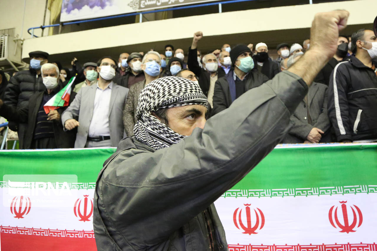 آیین دومین سالگرد شهادت حاج قاسم سلیمانی در سنندج