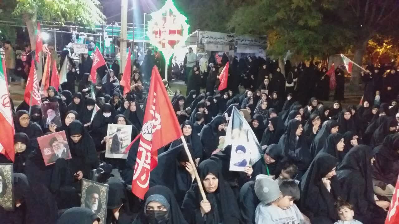 اجتماع حماسی مردم دیار گروس در میدان آیت الله فاضل گروسی