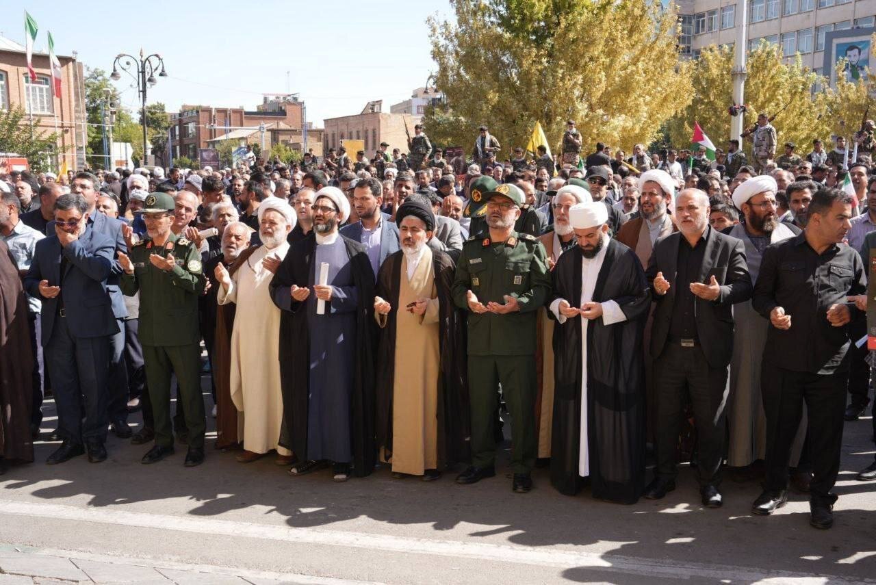 اجتماع مردم ارومیه در محکومیت جنایات اسرائیل در
لبنان