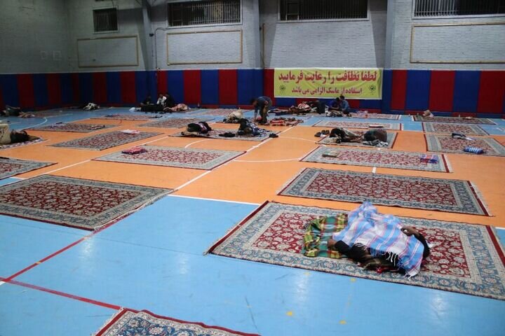 اختصاص۴۲ سوله بحران و سالن ورزشی برای اسکان اضطراری زائراننوروزی