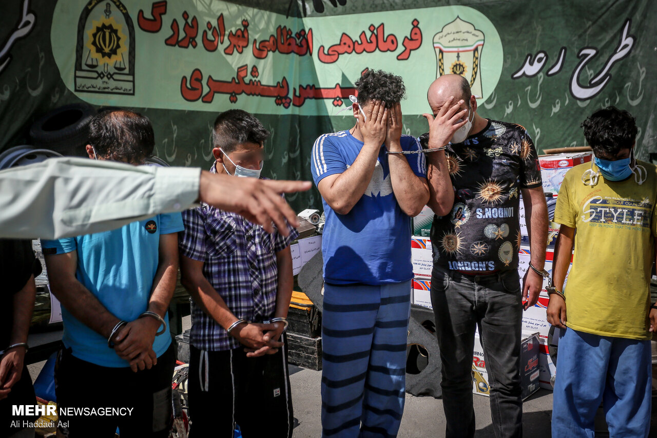 از دستگیری ۱۴۷ نفر از اراذل و اوباش تا انهدام باند سرقت خودرو