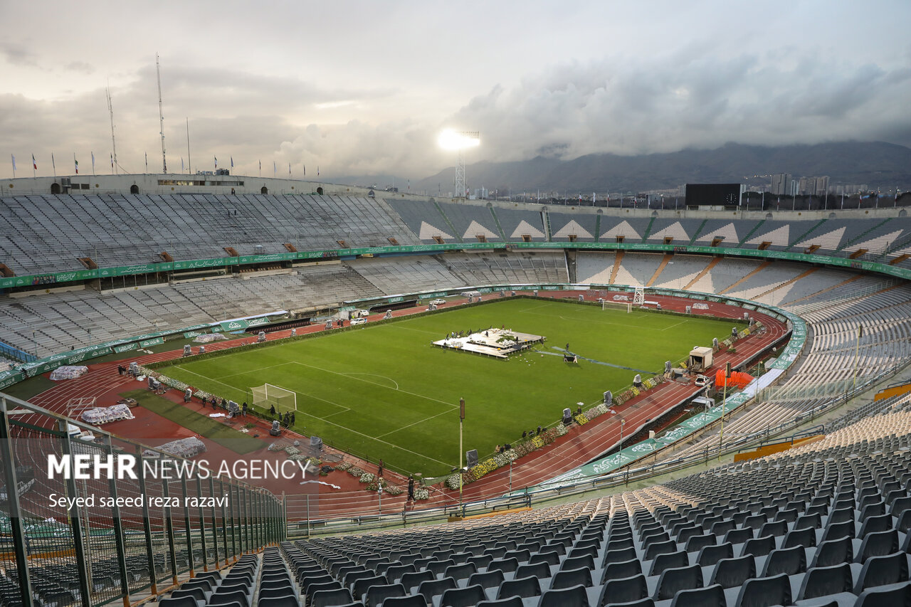 استادیوم آزادی آماده میزبانی برای جشن بزرگ محفل