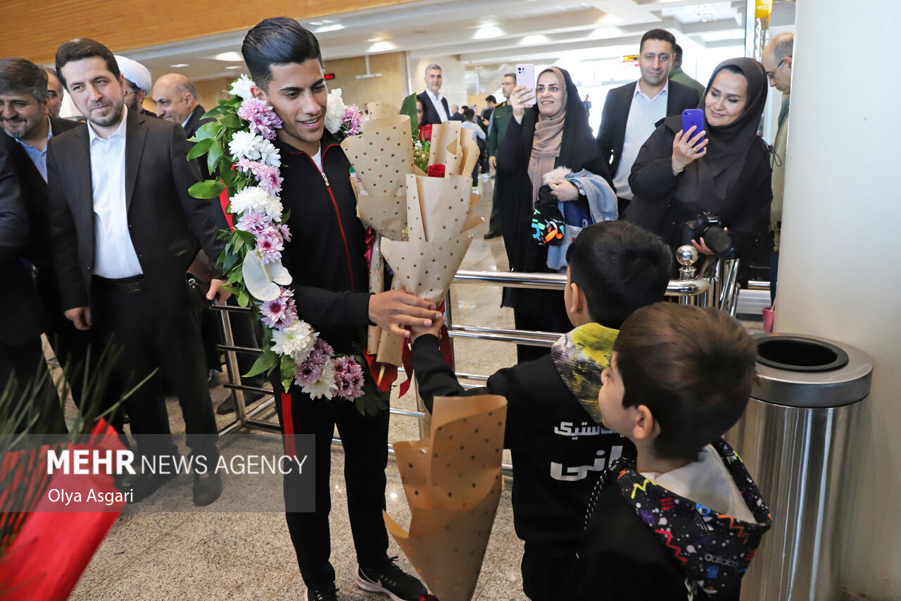 استقبال از مهدی الفتی نایب قهرمان ژیمناستیک جهان -گرگان