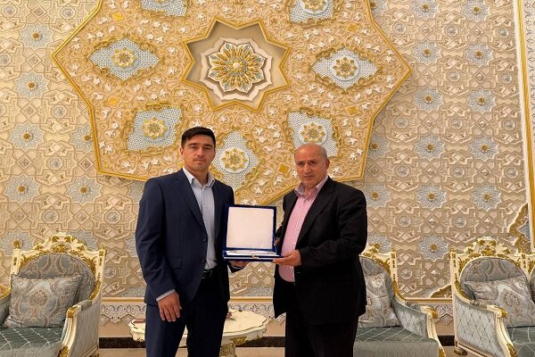 استقبال دبیرکل فدراسیون تاجیکستان از مهدی تاج