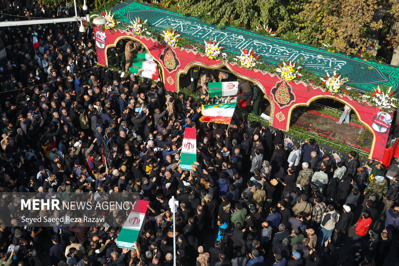 استقبال و تشییع پیکر ۳۰۰ شهید گمنام دفاع مقدس در سراسر کشور