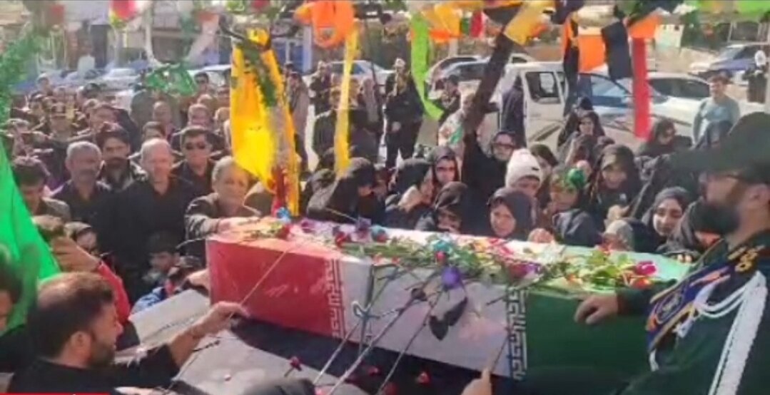 استقبال پیکر شهید گمنام در دیار گروس