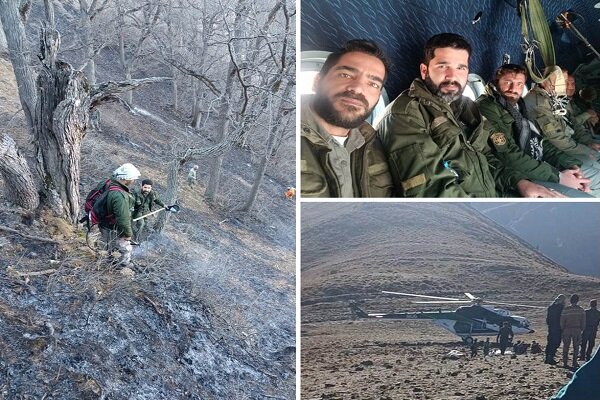 اعزام دو گروه محیط ‌بانان تهرانی برای مهار آتش ‌سوزی جنگل های هیرکانی