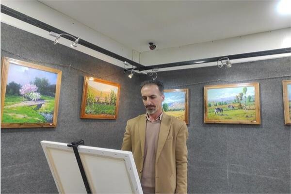 افتتاح نمایشگاه نقاشی طبیعت در بانه