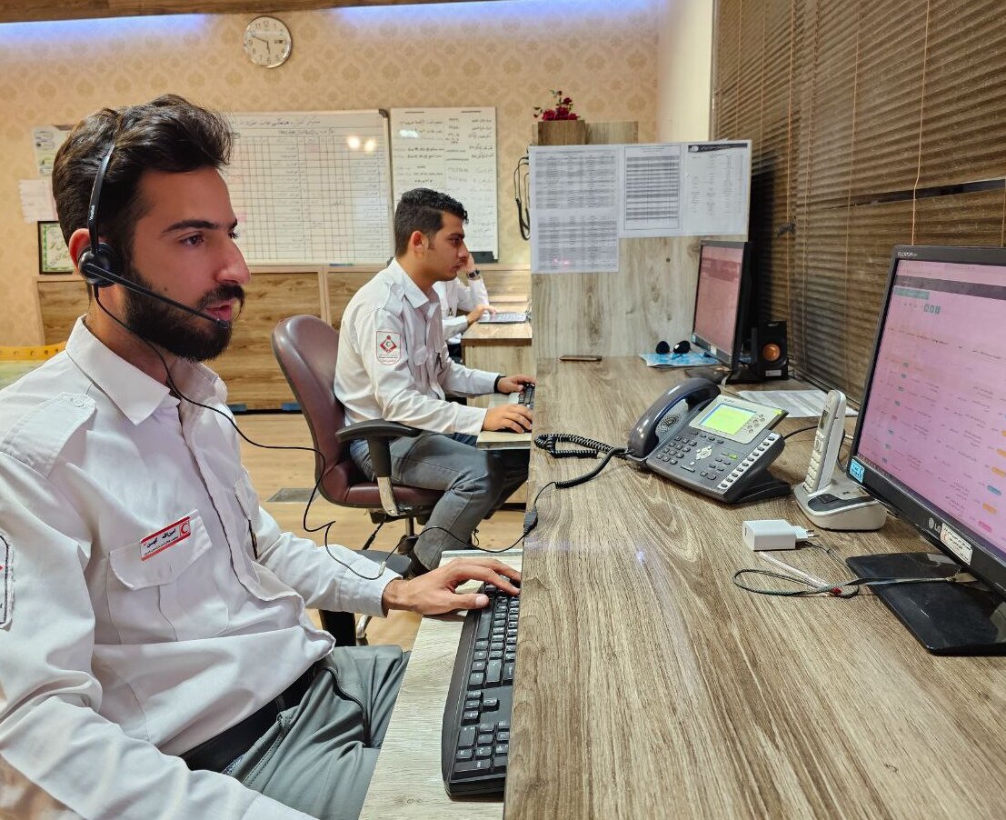 افزایش تماسهای اعلام حوادث به(EOC) در ایام پایانی ماه صفر