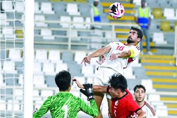 امارات به دنبال تساوی مقابل تیم فوتبال امید ایران