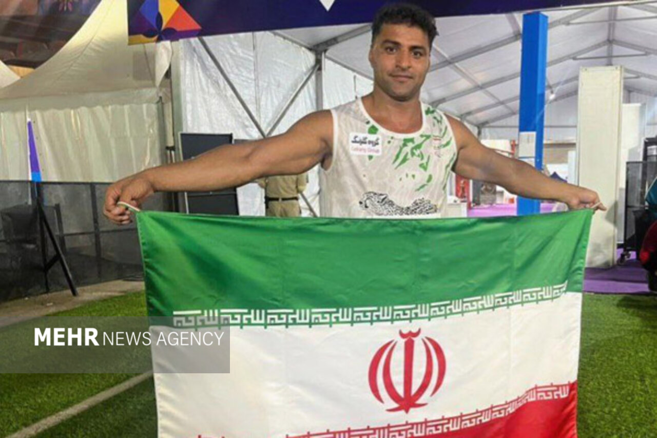 امان‌الله پاپی به مدال برنز پرتاب نیزه پارادوومیدانی جهان رسید
