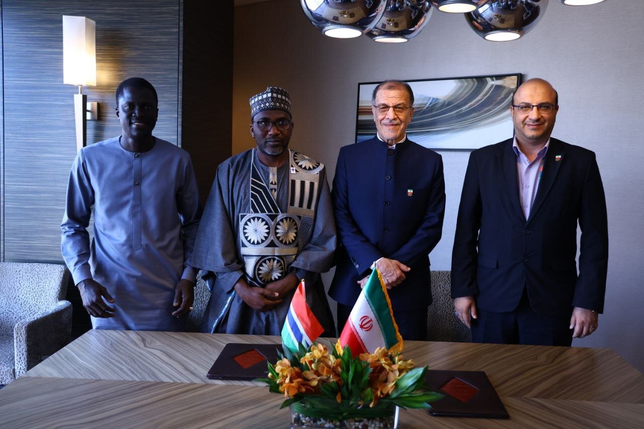 امضای تفاهم نامه همکاری کمیته المپیک ایران و گامبیا